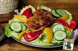 Salat mit Graukäsepressknödel